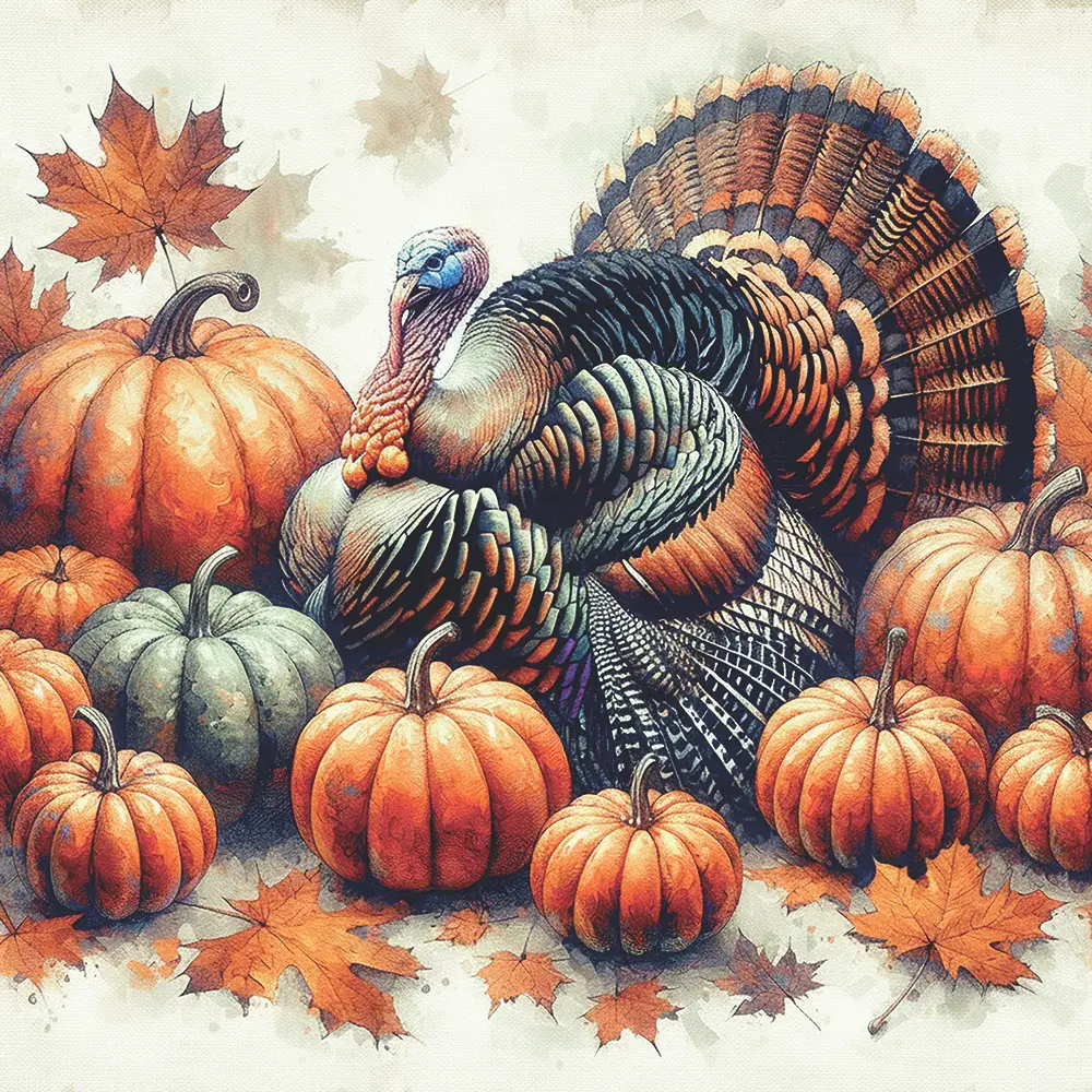 Turkey Paper Luncheon Napkins