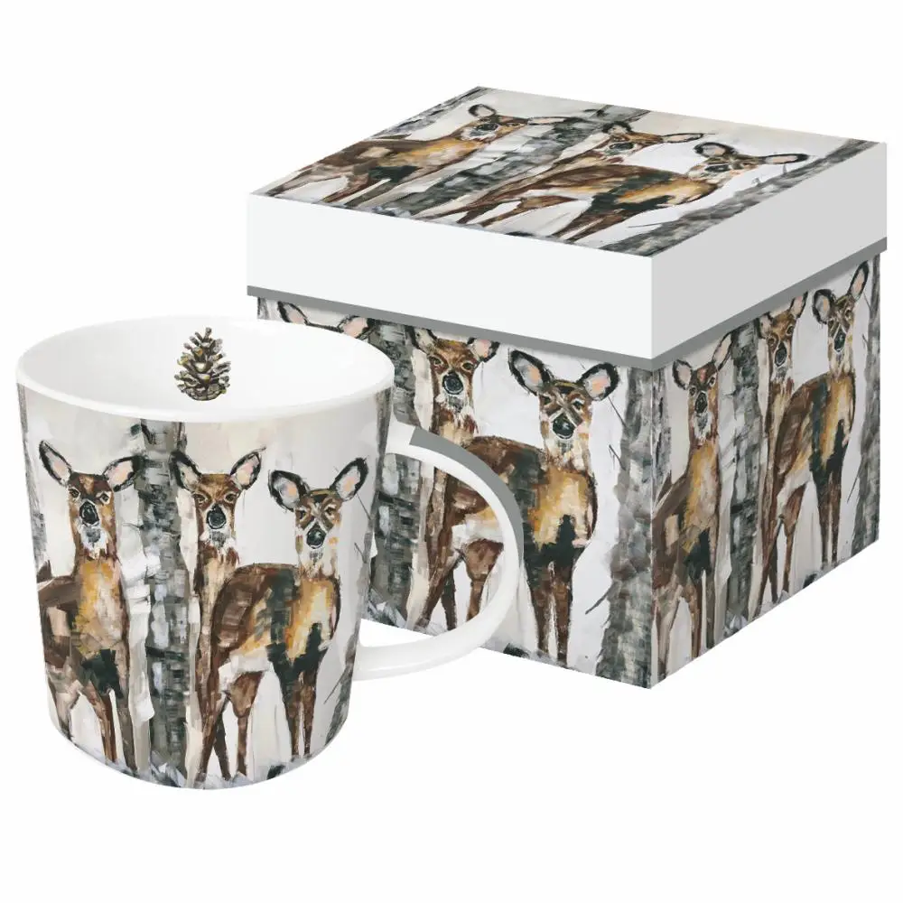 Deer Into the Woods Mug In Box