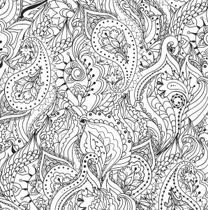 Peaceful Paisleys Coloring Book
