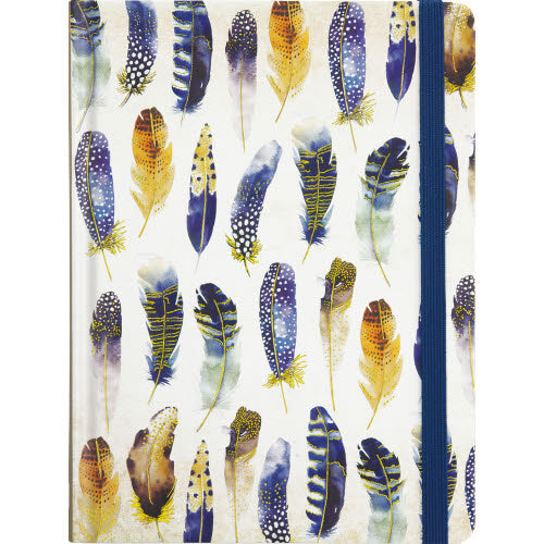 Watercolor Feathers Journal