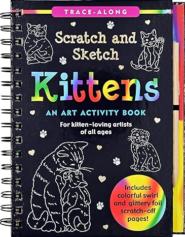 Kitten Scratch and Sketch Book