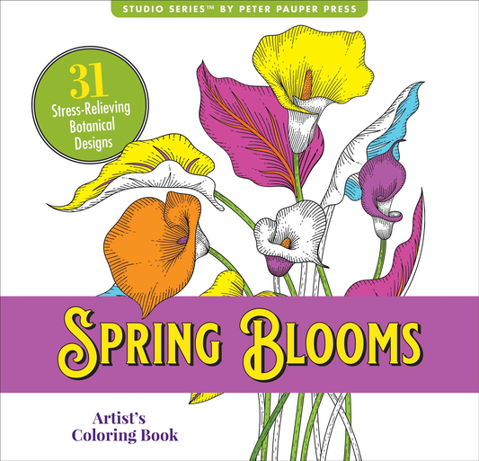 SPRING BLOOMS COLORING BOOK