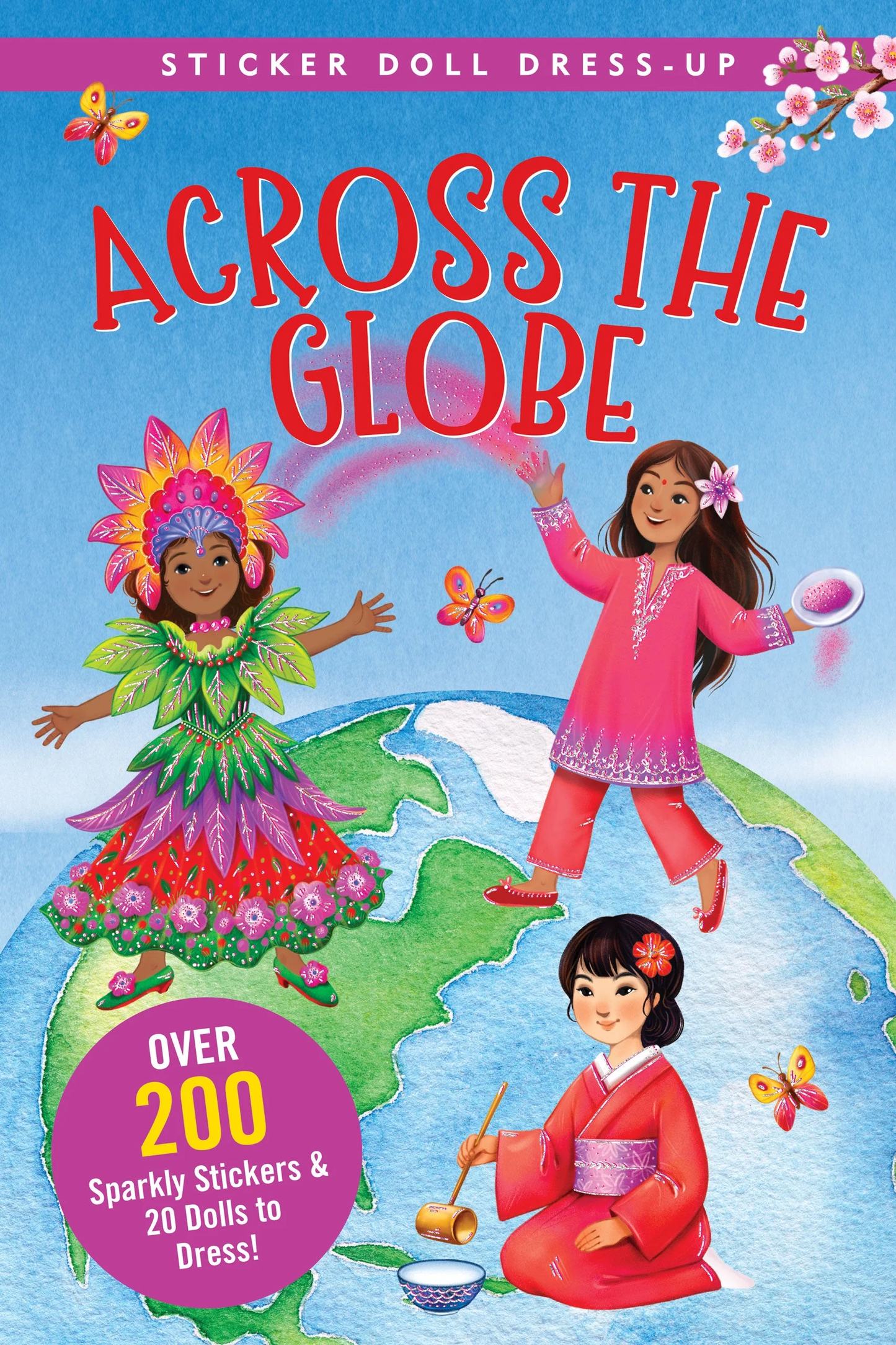 Across the Globe Sticker Doll Dress Up