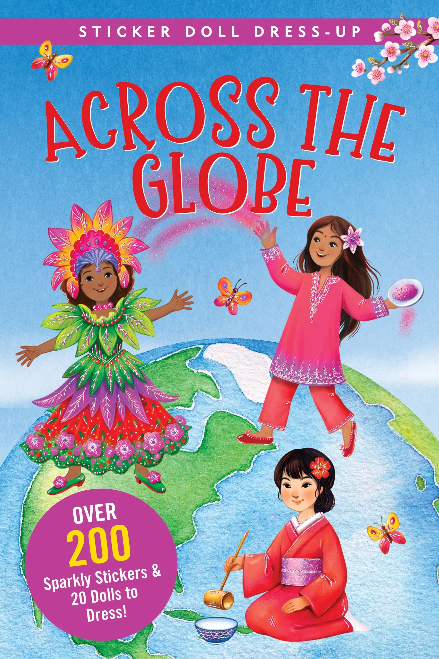 Across the Globe Sticker Doll Dress Up