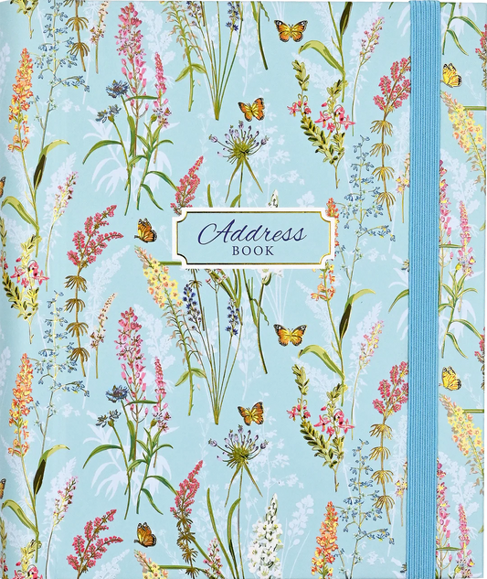 BLOOMS AND BUTTERFLIES ADDRESS BOOK