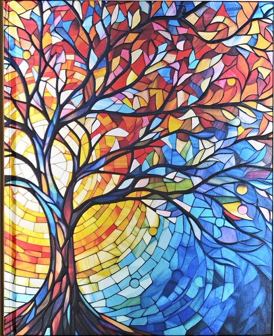 STAINED GLASS TREE OF LIFE JOURNAL