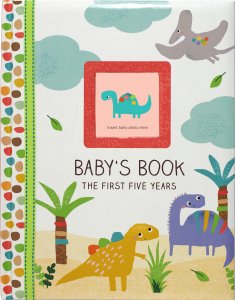 1st Five Years Dinosaur Baby Book