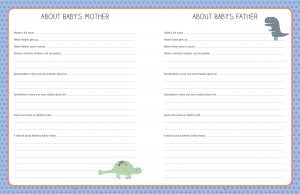 1st Five Years Dinosaur Baby Book