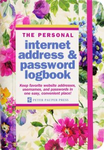 Peony Garden Password Log Book