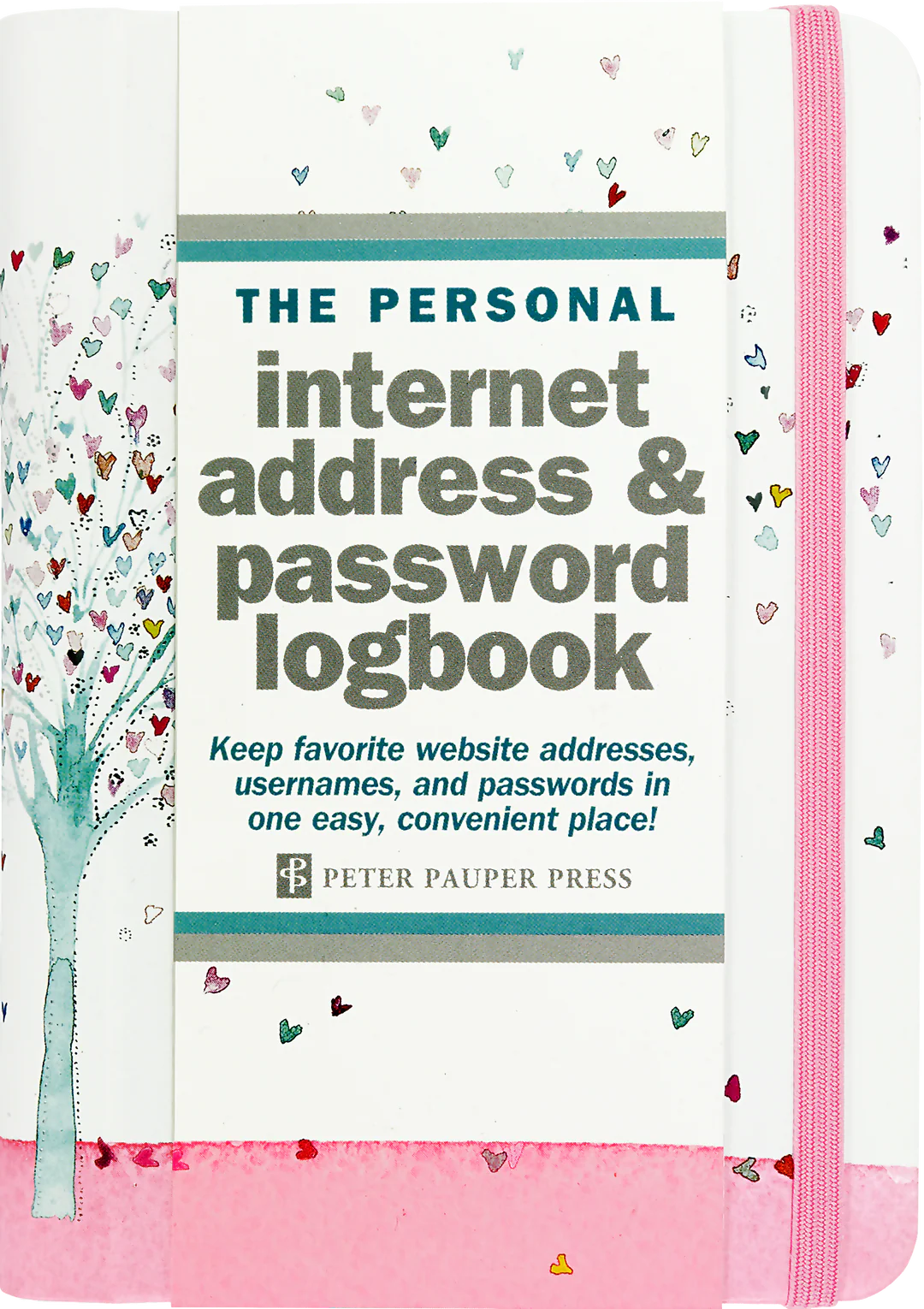Tree Of Hearts Internet Password Logbook