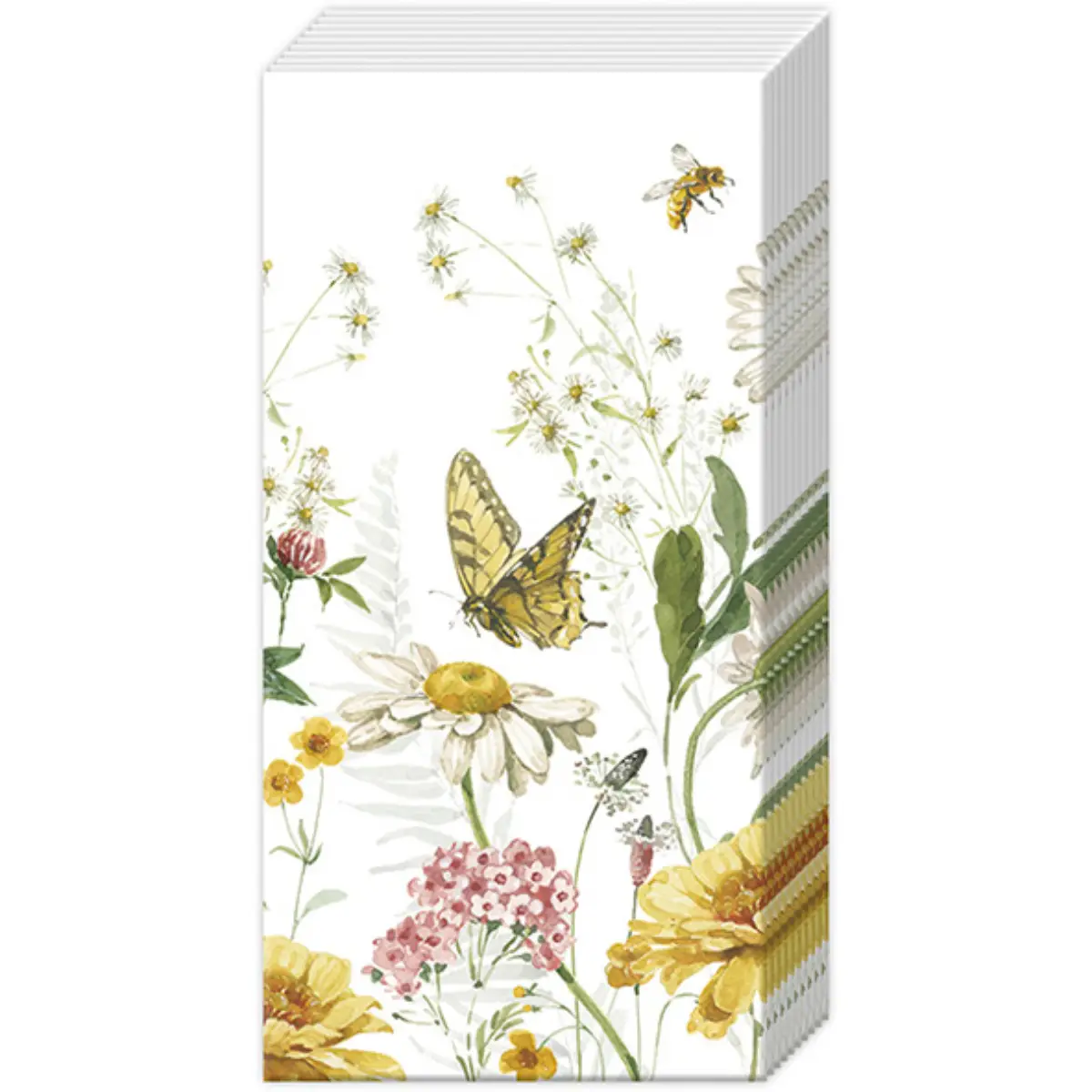 WILDFLOWER AND BUTTERFLY POCKET TISSUES