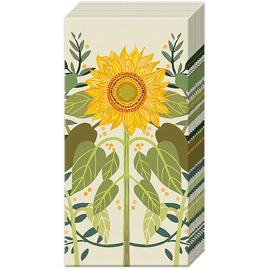 SUNFLOWERS POCKET TISSUES