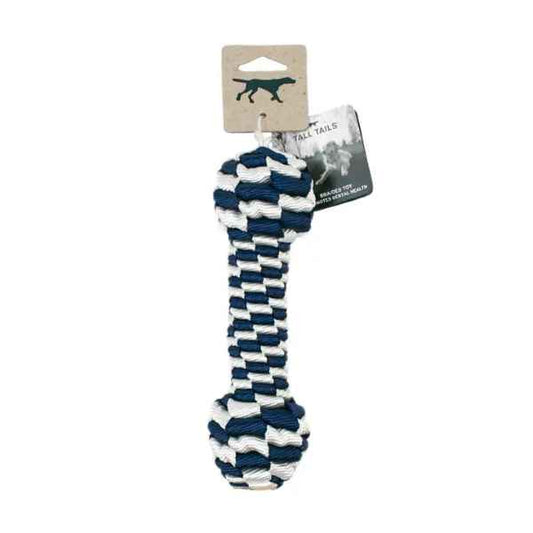 9" NAVY BRAIDED BONE TOY
