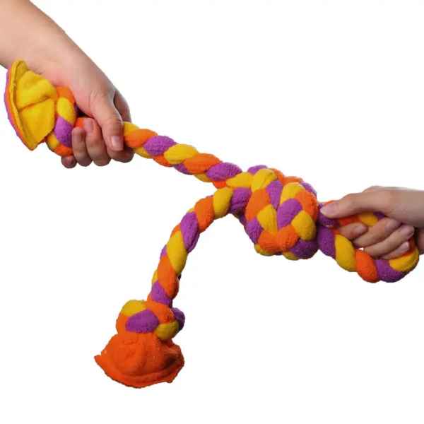 BRAIDED SOFT TUG DOG TOY