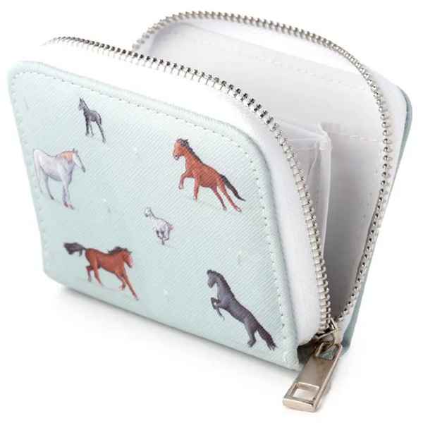 Horses Zip Around Small Wallet