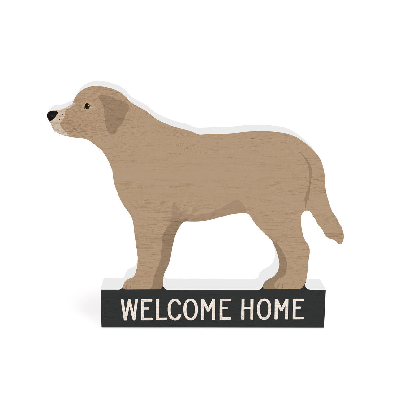 Welcome Home Dog Shape Sign