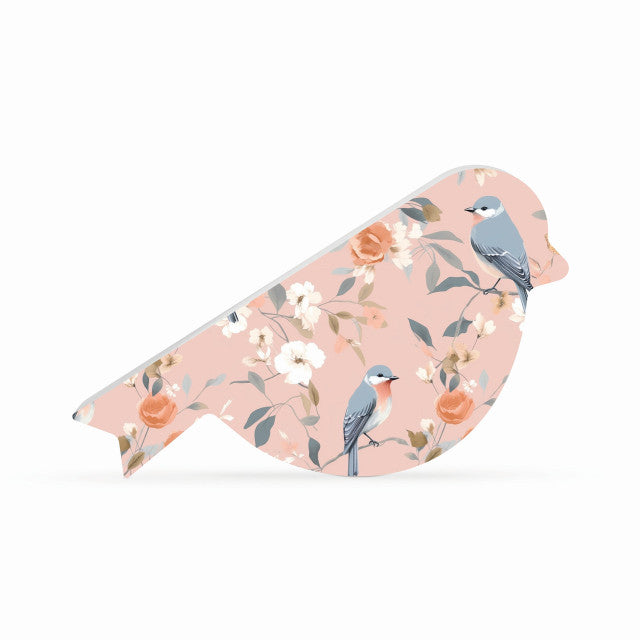 FLORAL BIRD SHAPE SIGN