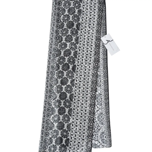 BLACK Boho Flowy Scarf