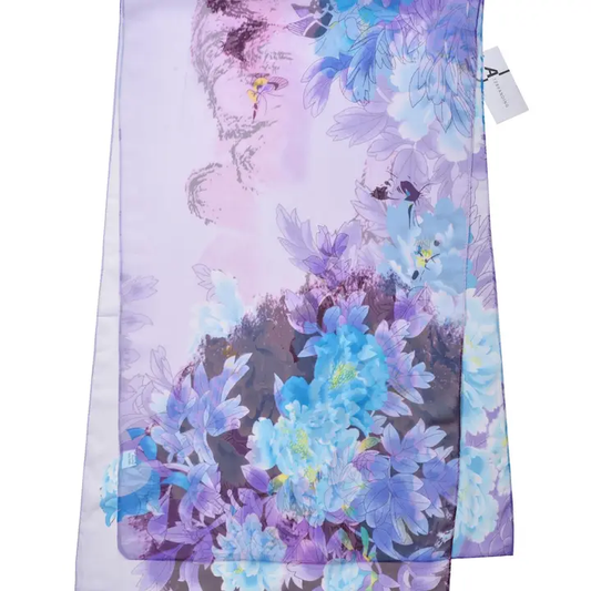 Purple Peony Scarf