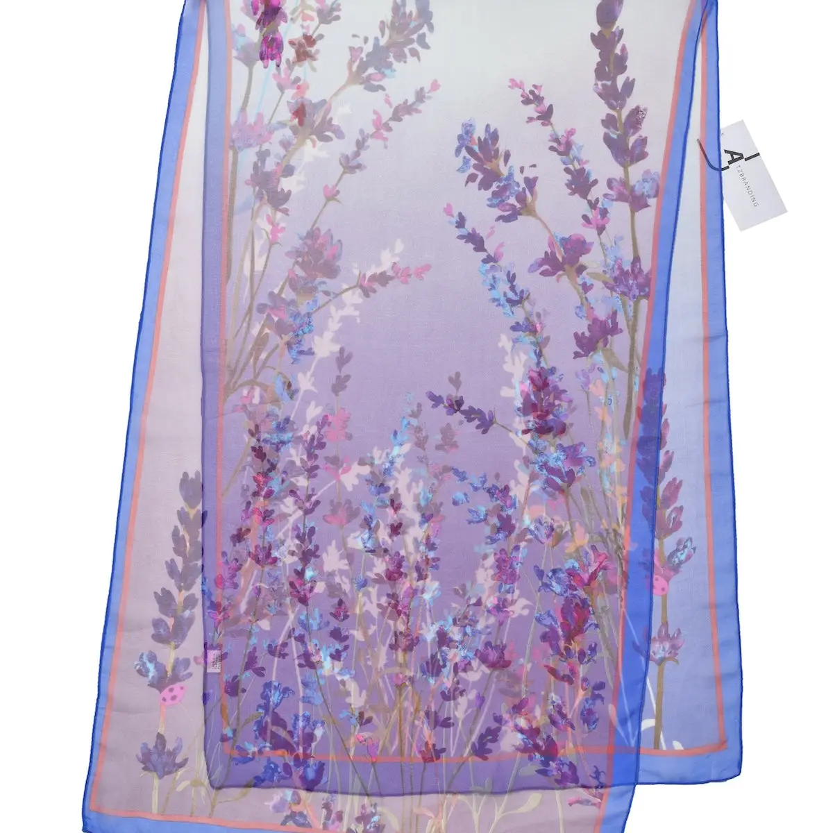 Purple Floral Scarf