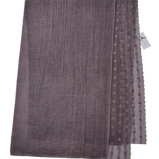 PURPLE Embroidered Scarf