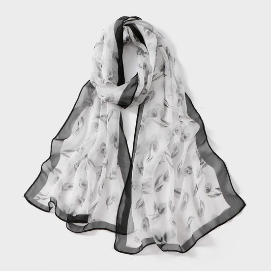 Grey Tulip Scarf