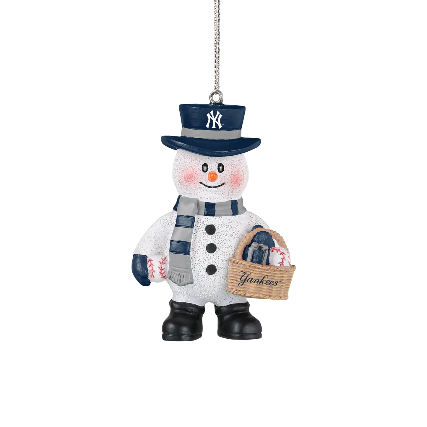 NY Yankees Snowman Ornament