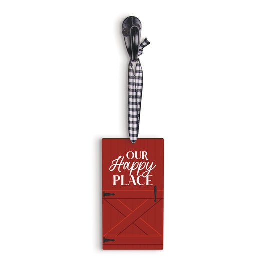 Our Happy Place Barn Door Ornament