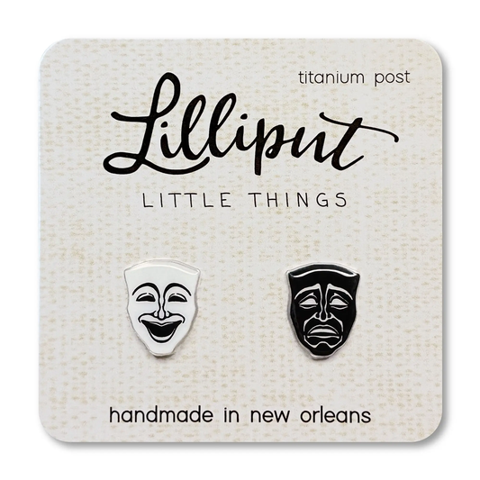 Drama Comedy Mask Earrings