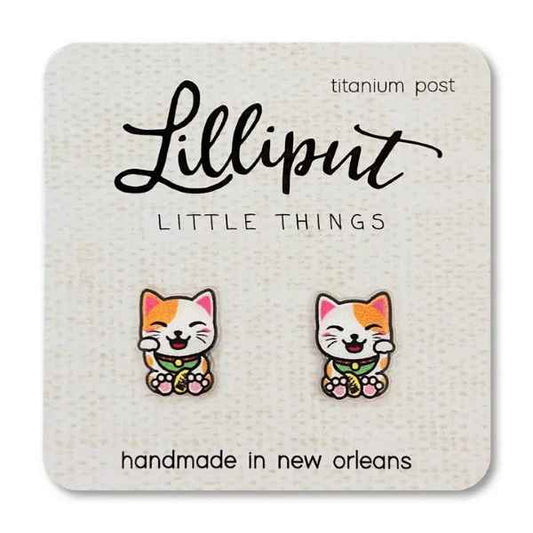Lucky Cat Earrings