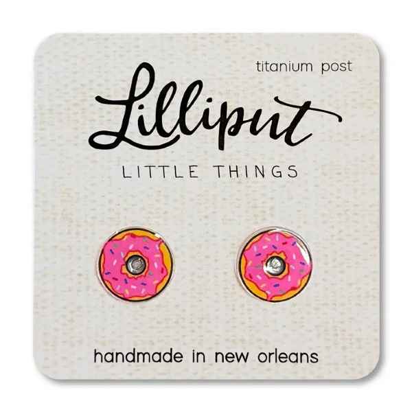Pink Donut Earrings