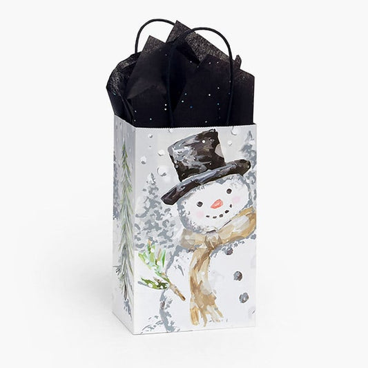 Silver Snowman Rose Bag