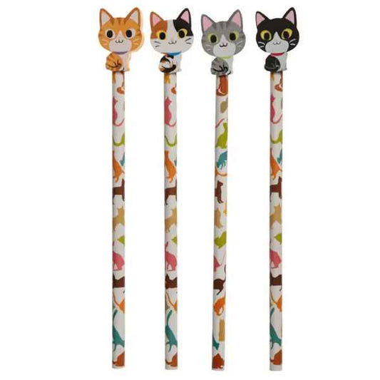 Cat Pencil & Eraser Topper