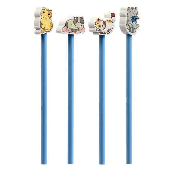 Cute Kitty Pencil & Eraser Topper