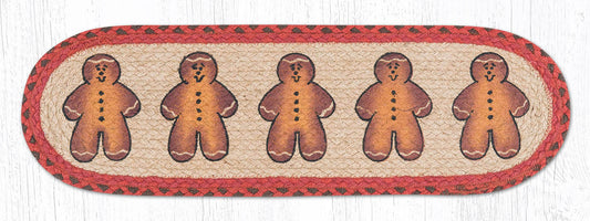 Gingerbread 27 X 8.25 Oval Jute Runner