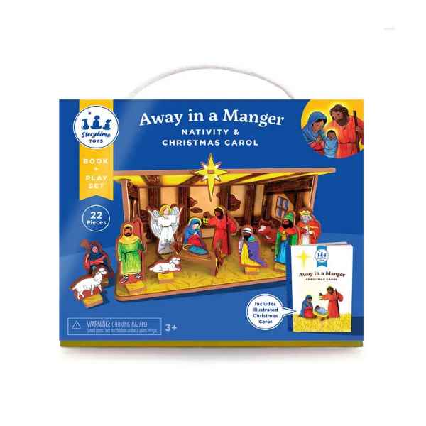 Children's Nativity Book & Playset
