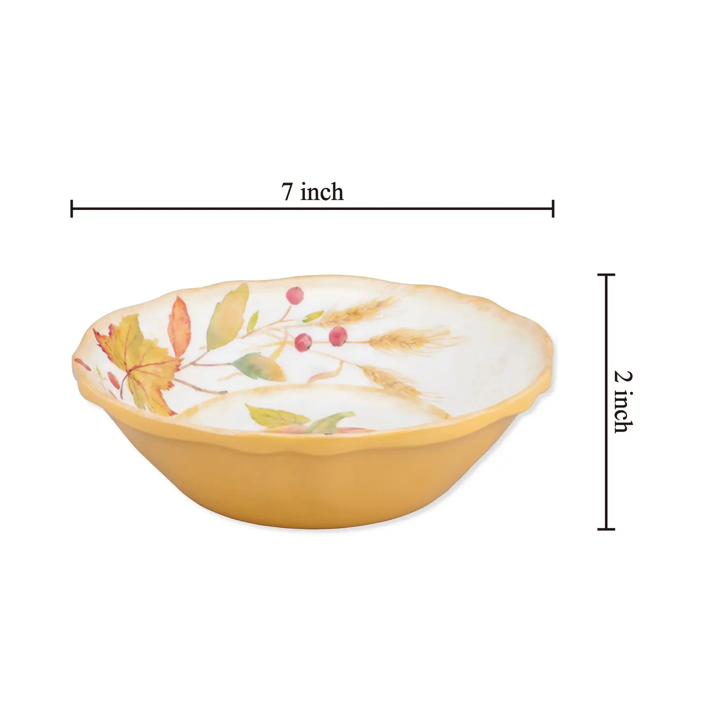 7" Harvest Pumpkin Melamine Bowl