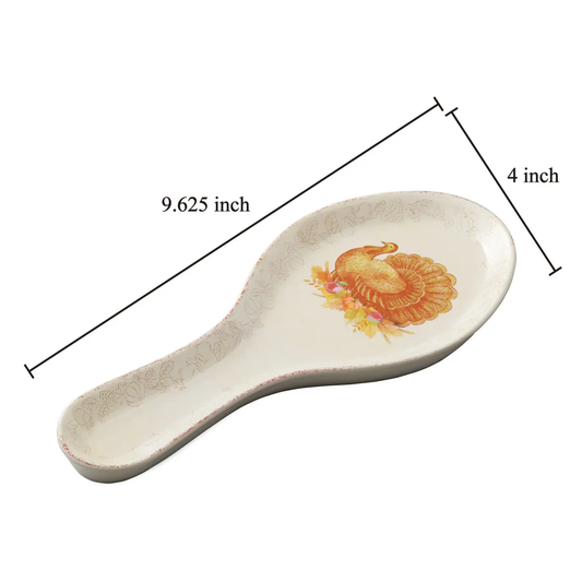 Glitter Turkey Melamine Spoonrest