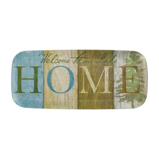 Lake Home 15" Melamine Tray