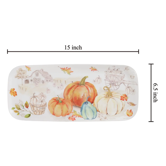 Pumpkin Season 15" Melamine Tray