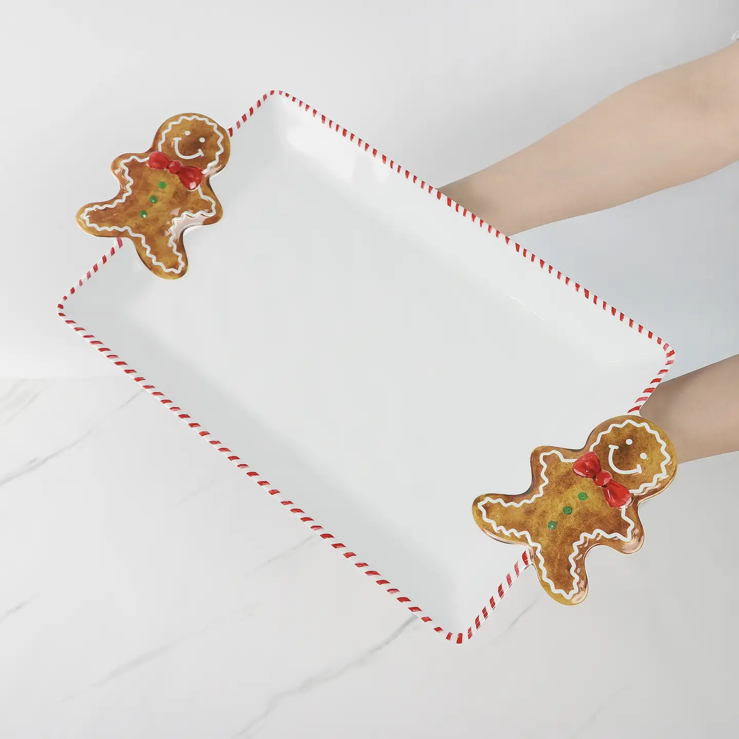 19" Gingerbread Melamine Tray