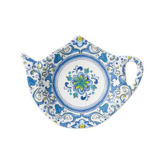 Blue Floral Tea Bag Holder