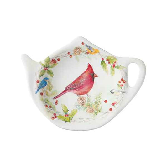 Winter Birds Tea Bag Holder