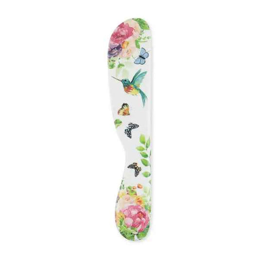 Hummingbird Rose Melamine Spreader