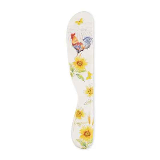 Rooster Sunshine Melamine Spreader