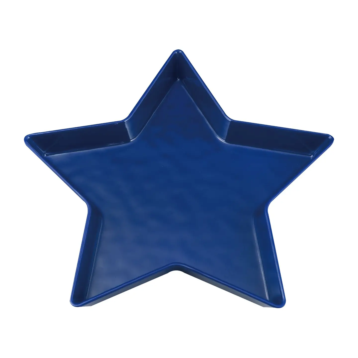 Patriotic Star Melamine 11" Plate Blue