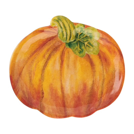 Pumpkin Melamine 8" Plate