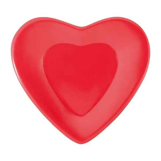 4 3/4 Melamine Heart Plate
