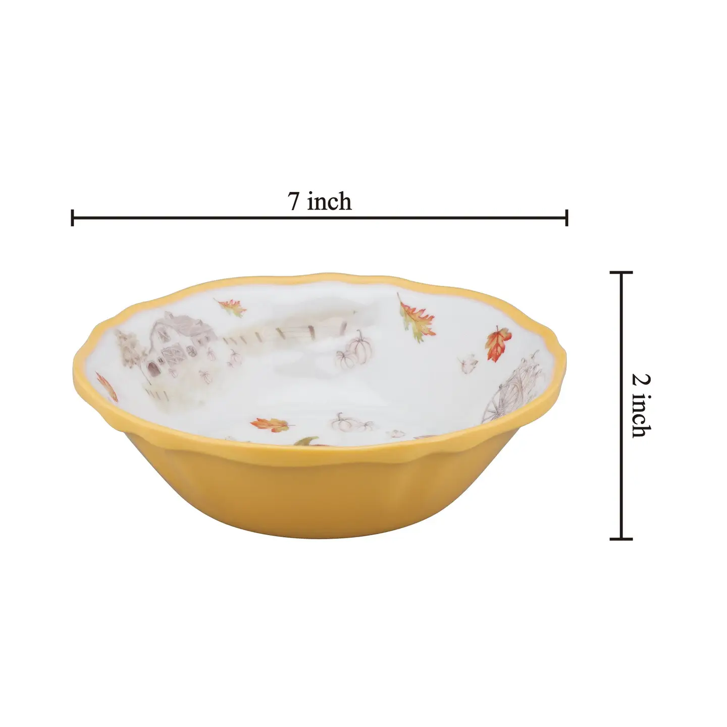 7" Pumpkin Season Melamine Bowl