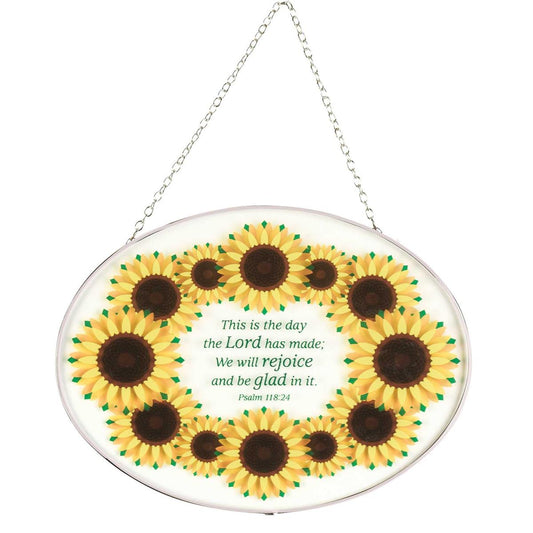 Oval Sunflower Suncathcer
